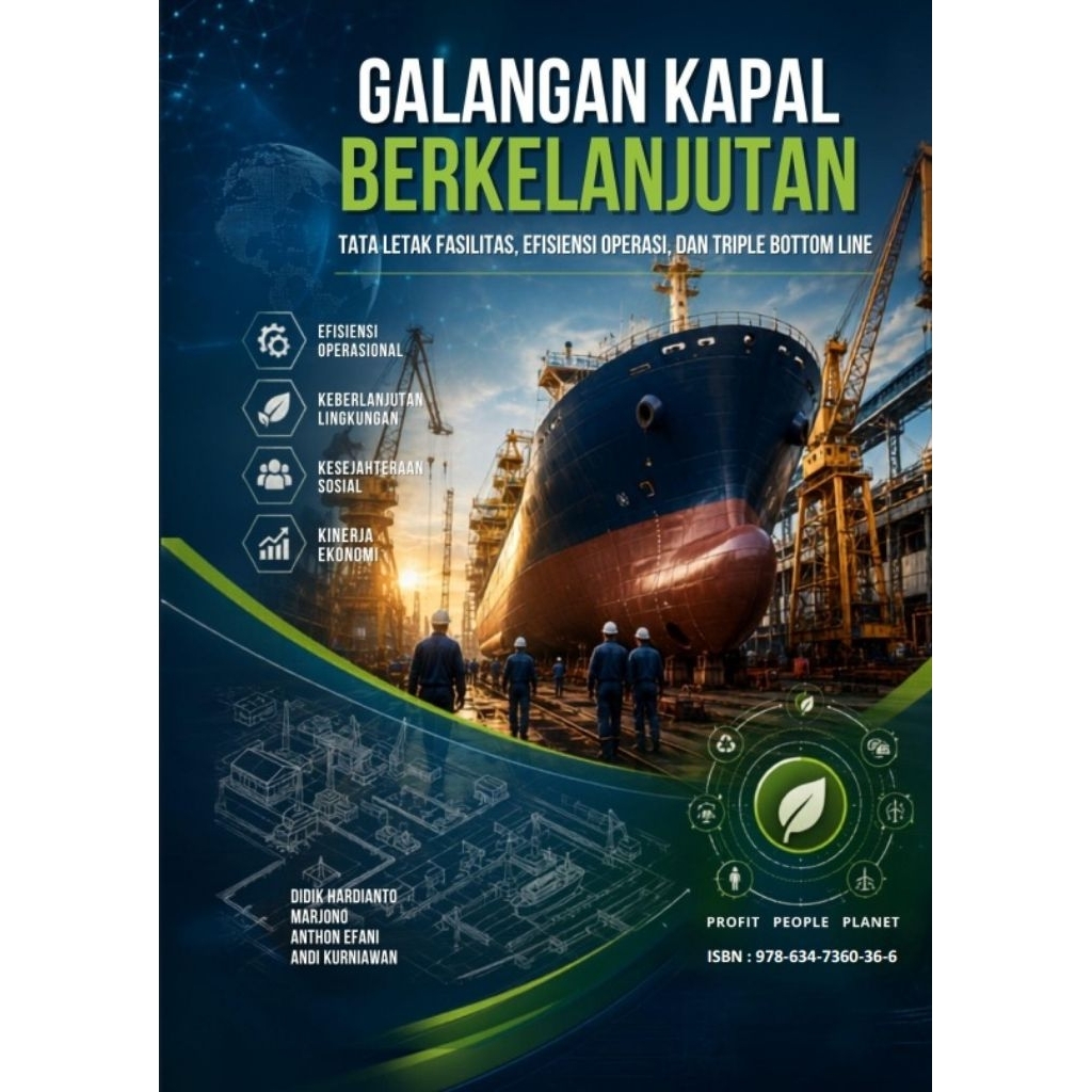 Galangan Kapal Berkelanjuran Tata Letak Fasilitas, Efisiensi Operasi, dan Triple Bottom Line