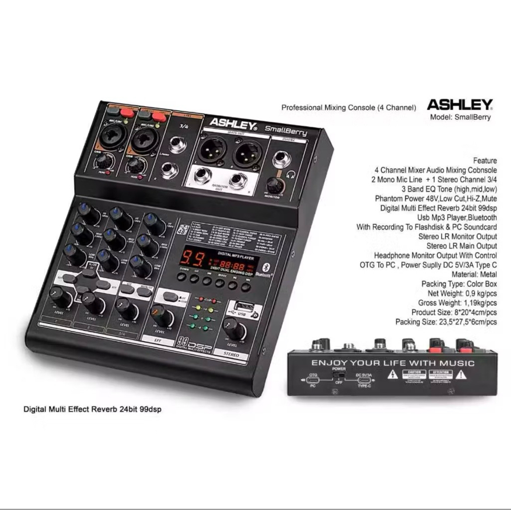 MIXER AUDIO ASHLEY SMALLBERRY 99DSP ORIGINAL