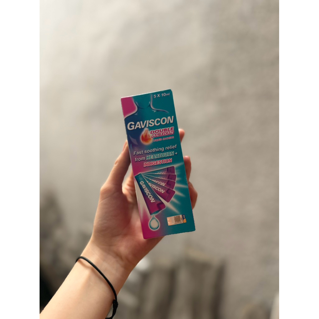 Gaviscon Double Action Liquid Sachets 5x10ml — ori malay meredahkan panas