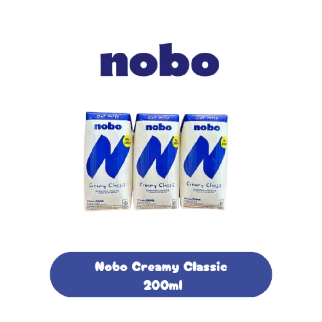 Nobo Oat Milk Susu Oat 200ml | Nobo Oat Milk