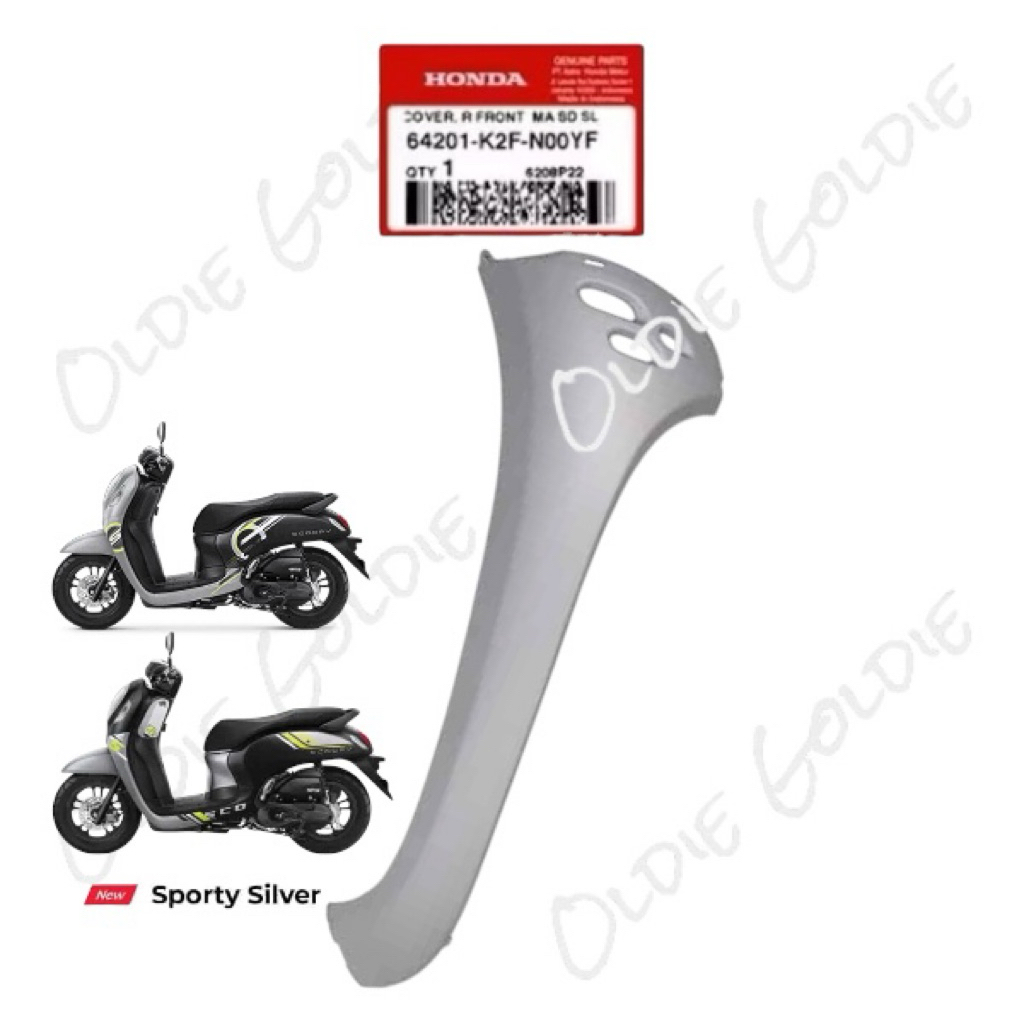 64201-K2F-N00YF Cover Sayap Kanan Scoopy Prestige K2F Silver Doff