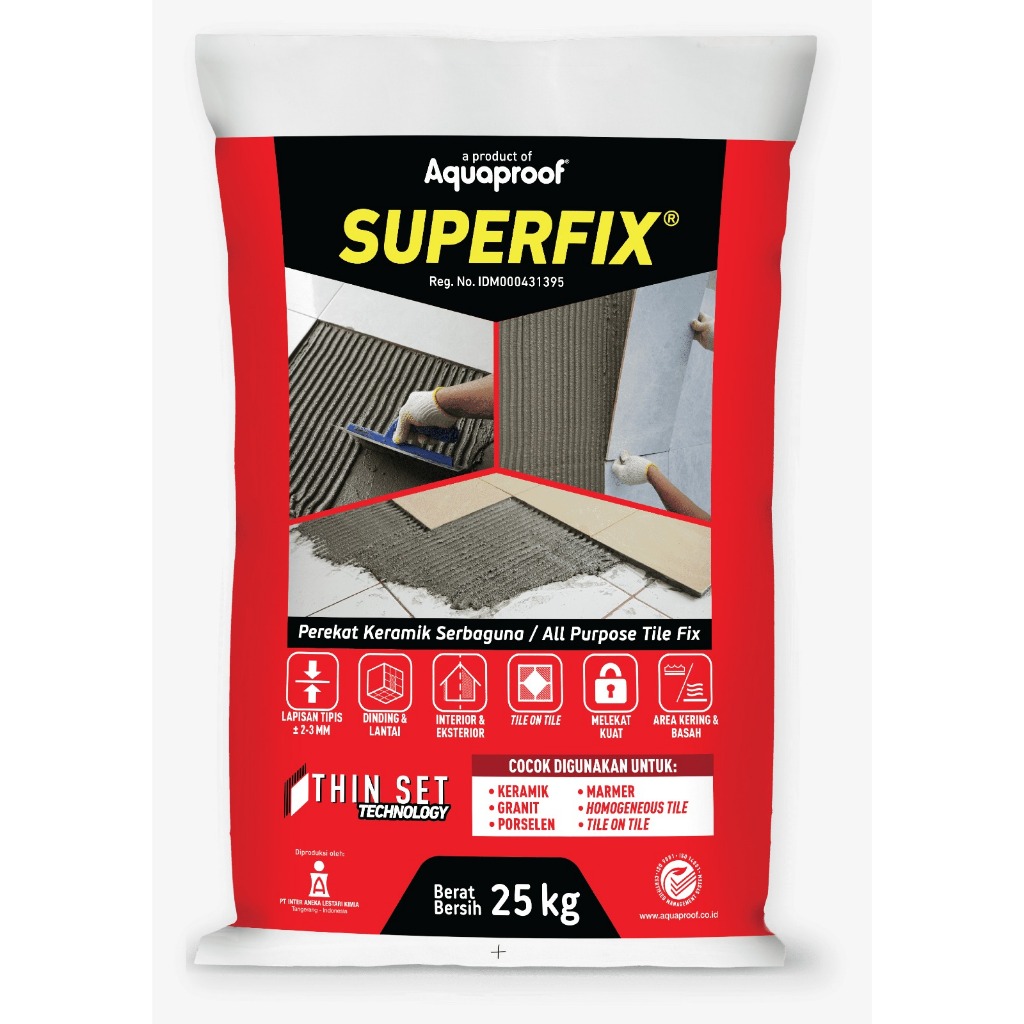 Superfix Perekat Keramik Lantai Dan Dinding