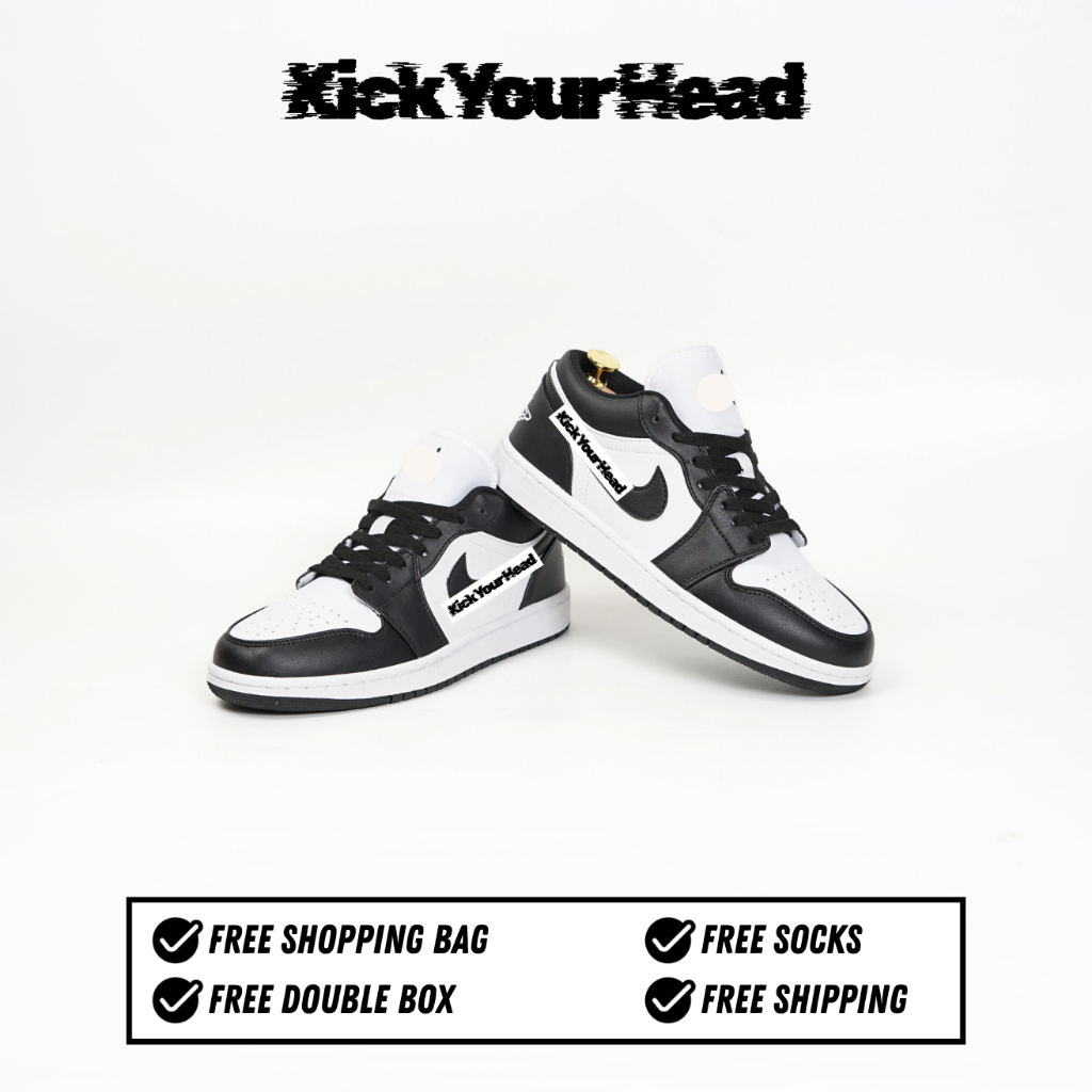 Sneakers Unisex AJ1 Low Black White Panda 100% Bnib 37 - 44