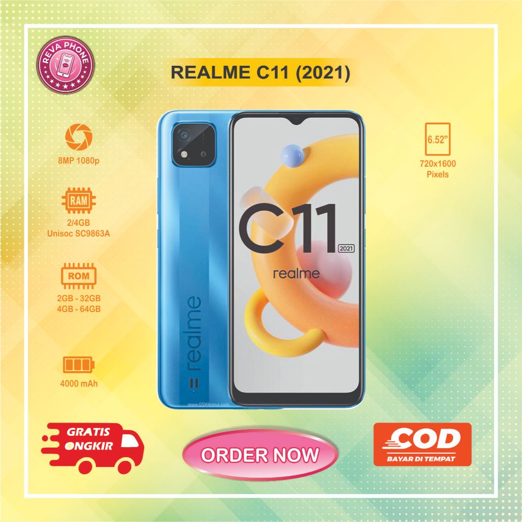 HP REALME C11 ( 2021 ) Normal second siap pakai