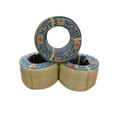 x4y-TALI KLEM TALI PACKING WARNA KUNING 7KG STRAPPING BAND NIPON 12MM 15MM