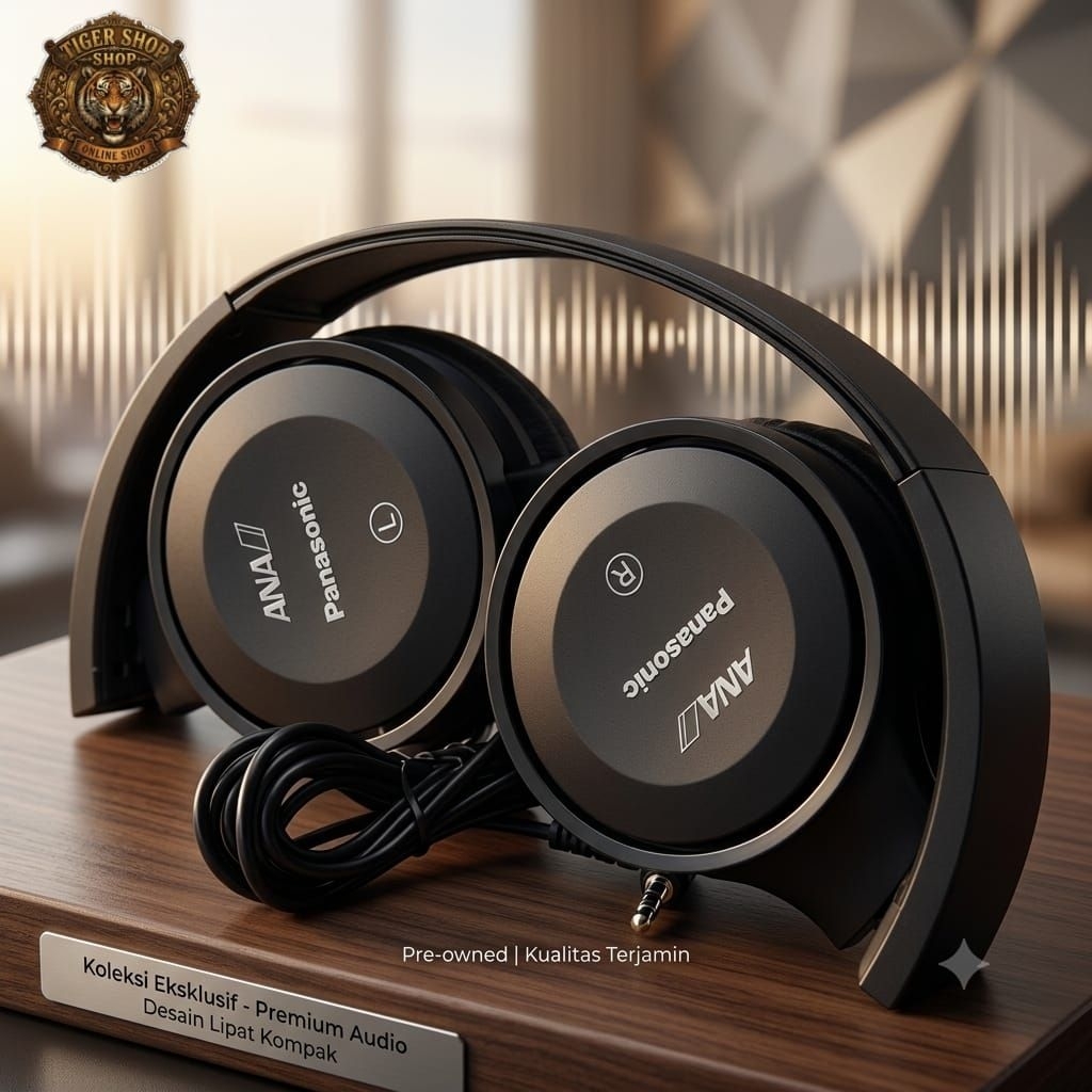 ​Headphone Panasonic  Eksklusif - Desain Lipat Ringkas (Pre-owned)