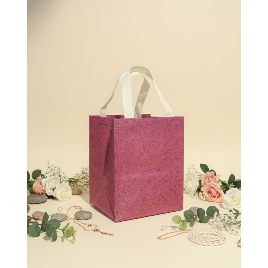 Goodiebag presbox embos tas besek tas hajatan ukuran 20x20 is 12 pcs
