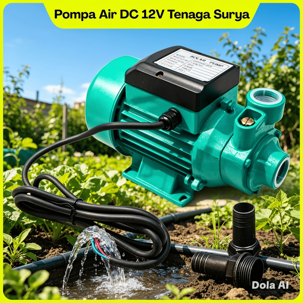 Pompa Air DC 12V Tenaga Surya Solar Panel DC 12 Volt Pompa Sedot Air