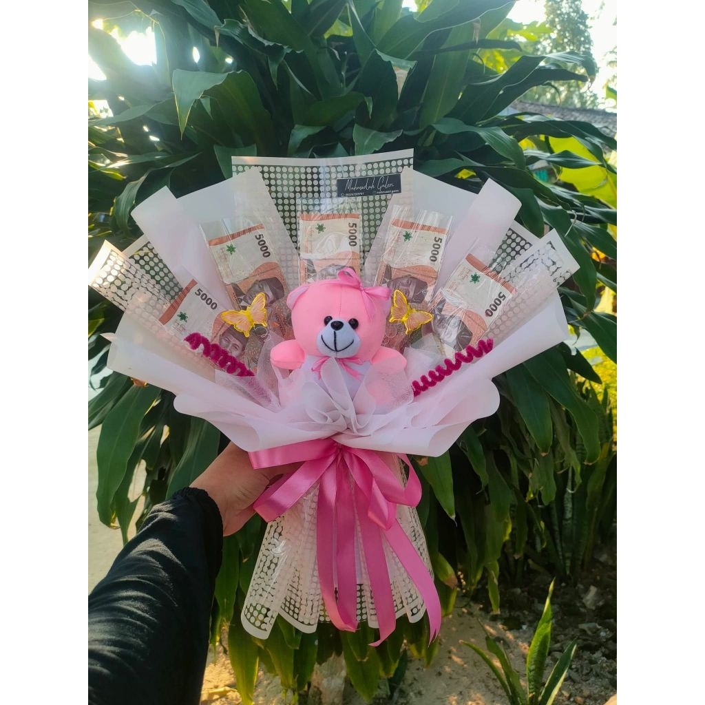 Buket Boneka + Uang Kosongan