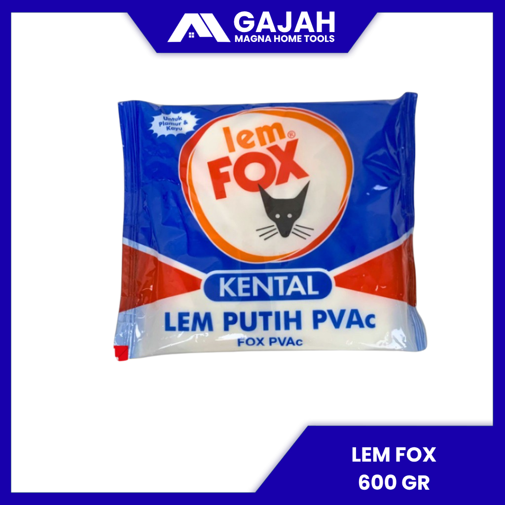LEM KAYU TEMBOK PUTIH FOX 600GR