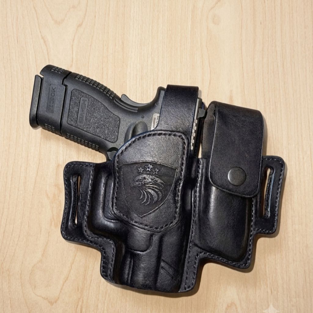 HOLSTER KULIT HS9 SUBCOMPACT PLUS MAGAZEN CASE
