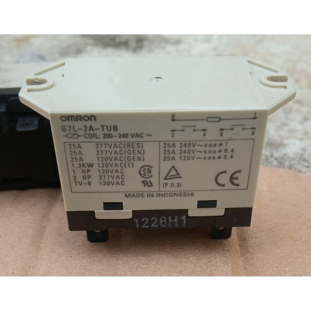 Kontrakor relay omron ac LG sharp daikin G7L-2A-TUB original
