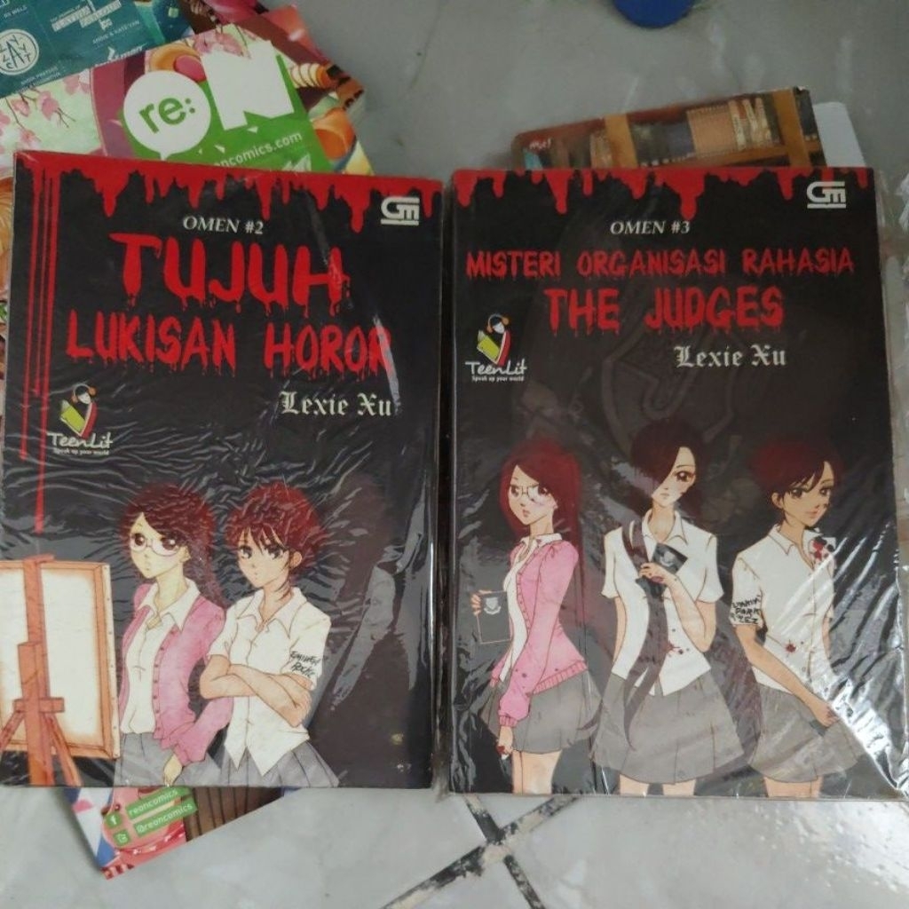 [PRELOVED] NOVEL OMEN#2 TUJUH LUKISAN HORROR OMEN#3 MISTERI ORGANISASI RAHASIA
