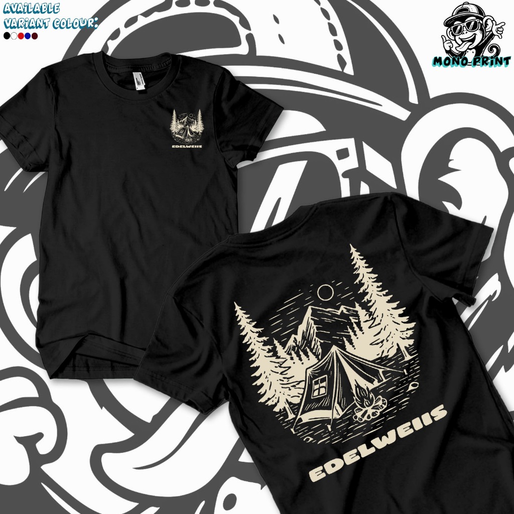 Kaos Pendaki Gunung "Edelweiss" - Kaos Pendaki Gunung/Gunung/Kaos Pendaki