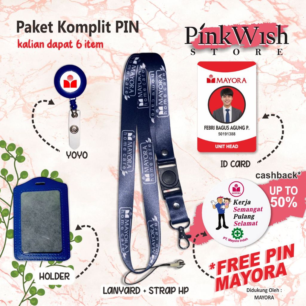 Tali IDcard Mayora | Lanyard MAYORA [ READY STOCK ] TERMURAH 