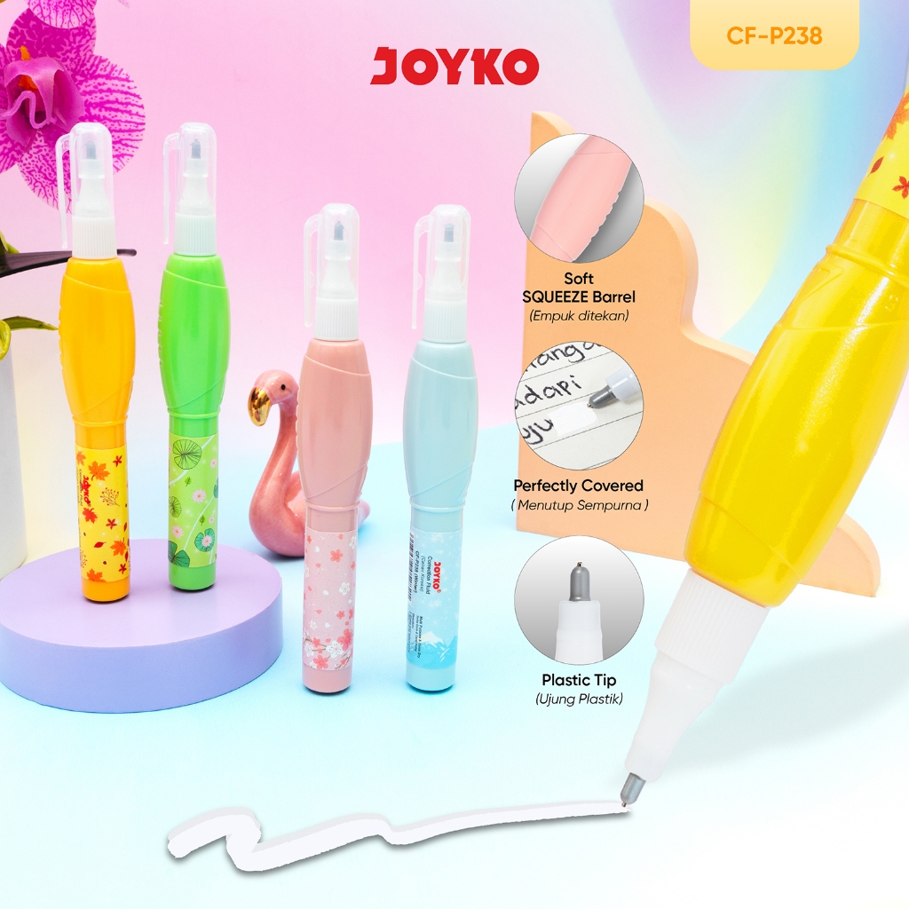 JOYKO Correction Fluid Cairan Koreksi Penghapus Cair CF-P238