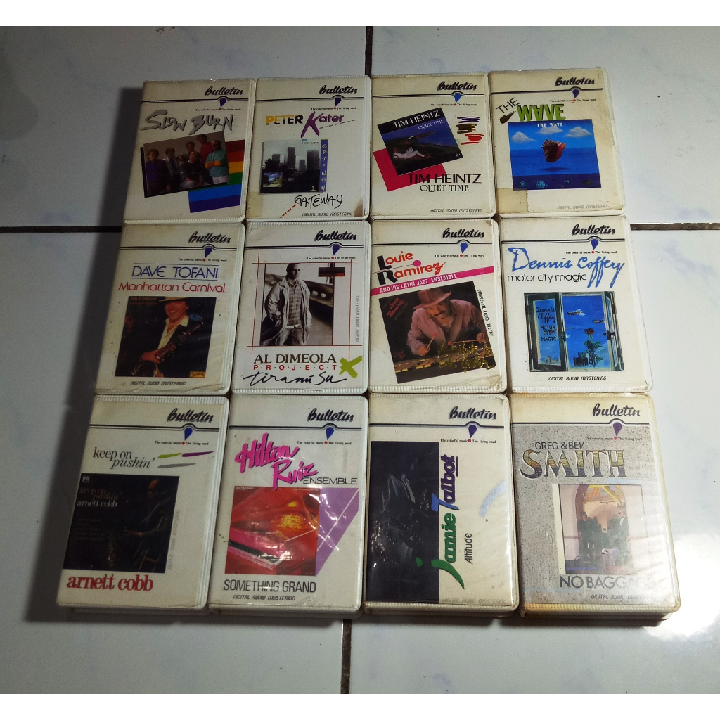 OBRAL KASET JAZZ BARAT - BULLETIN RECORDS - PAKET 36 KASET