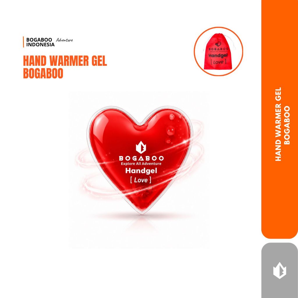 BOGABOO LOVE Hand Warmer Portable | Heat Pack Penghangat Tangan & Tubuh Reusable Outdoor