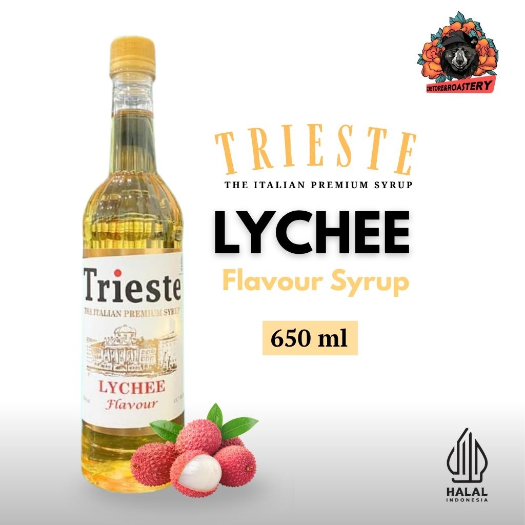 Trieste Syrup Rasa Buah 650ml - Sirup Premium untuk Soda Buah,Mocktail,Cafe & Dessert
