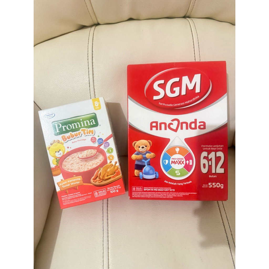 SUSU SGM 6-12 DAN BUBUR PROMINA