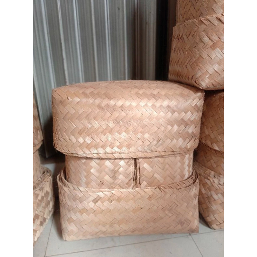 Besek Bambu Besar 50x30 - Wadah Anyaman Bambu PSHT - Besek Jumbo Kokoh