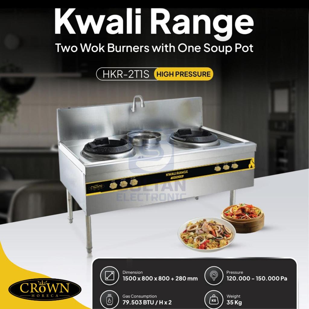 CROWN GAS KWALI RANGE HIGH PRESSURE HKR-2T1S / HKR 2T1S / HKR2T1S / H KR 2T1S - GARANSI RESMI