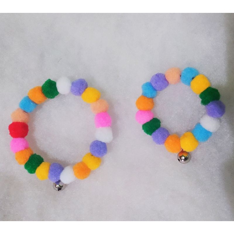 kalung lonceng pom pom kucing dan anjing