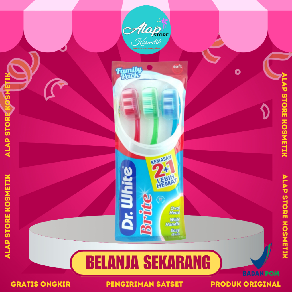 DR White Sikat Gigi Contempo Family isi 3
