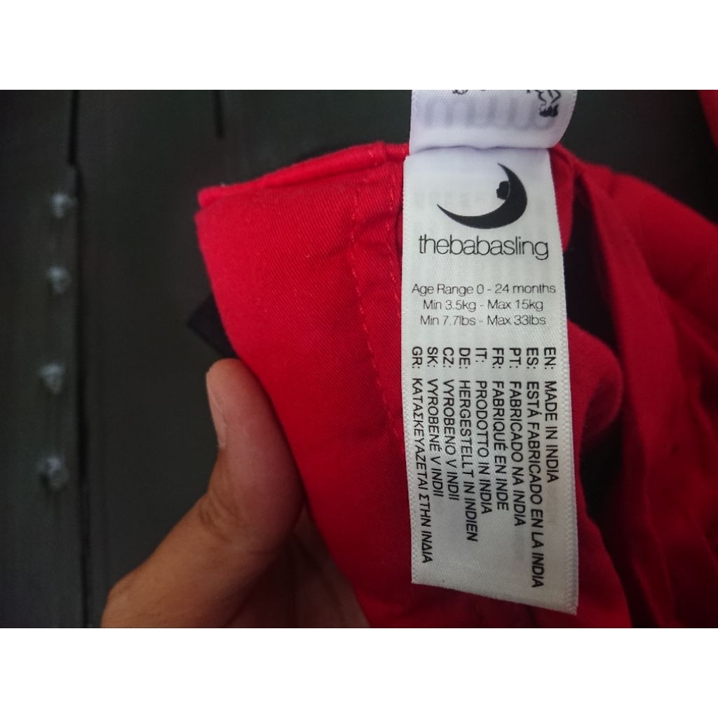 Bekas Gendongan Bayi baba sling sg50 original