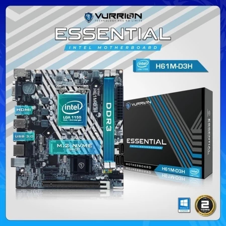 MOTHERBOARD VURRION ESSENTIAL H61M-D3H LGA 1155 VURRION H61