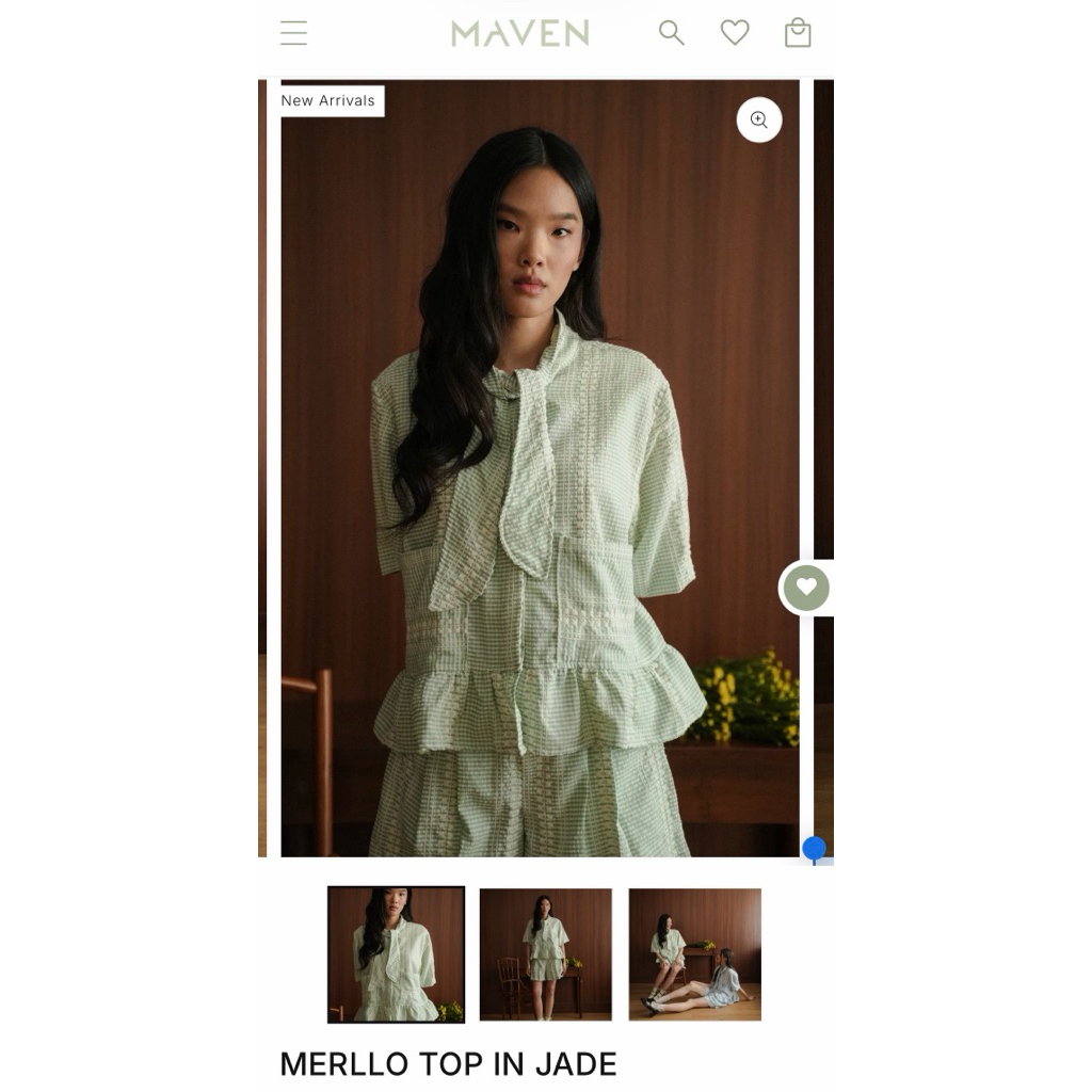 MAVEN Merllo top in Jade