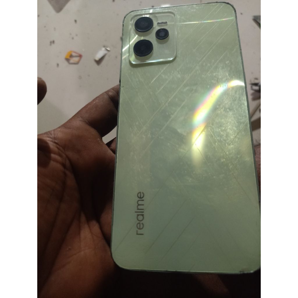 hp realmi c35 mesin anget di colok lcd mulus mesin fres belum angkat ic mmc/cpu