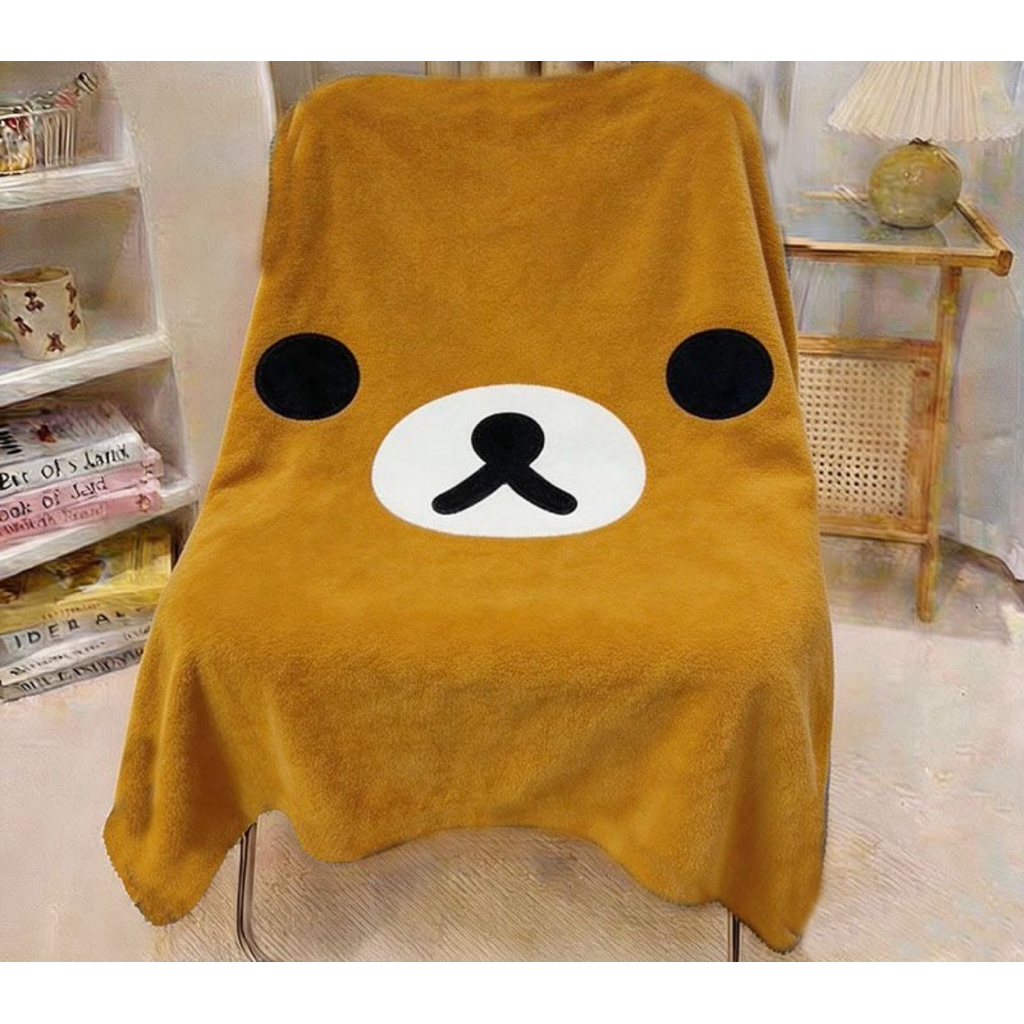 [PREORDER] Selimut Flanel Rilakkuma – Selimut Tidur Siang Lembut untuk Kantor & Kamar