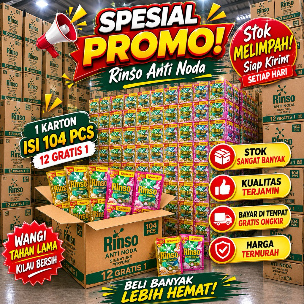 Rinso Cair Anti Noda - Renceng 1 Dus