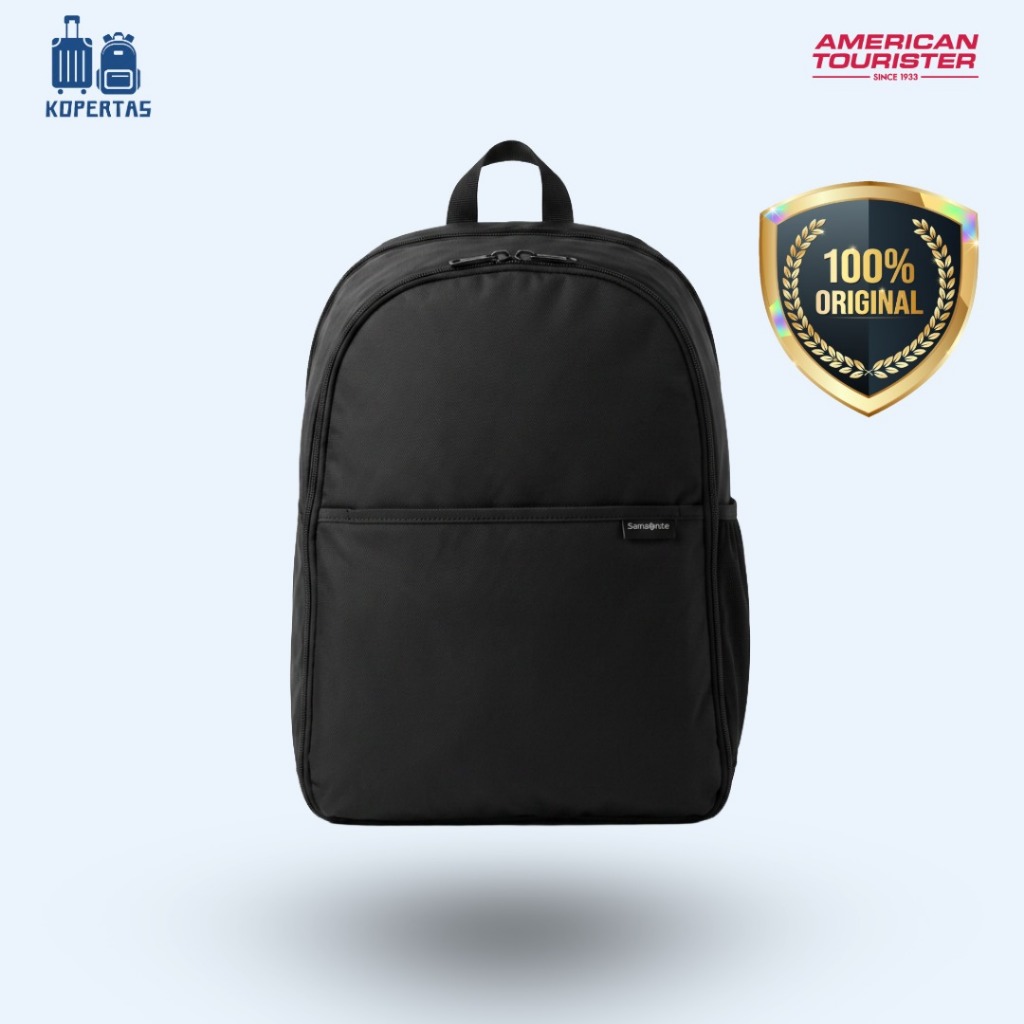 Samsonite Essentials Tas Ransel Hitam - Pria Wanita