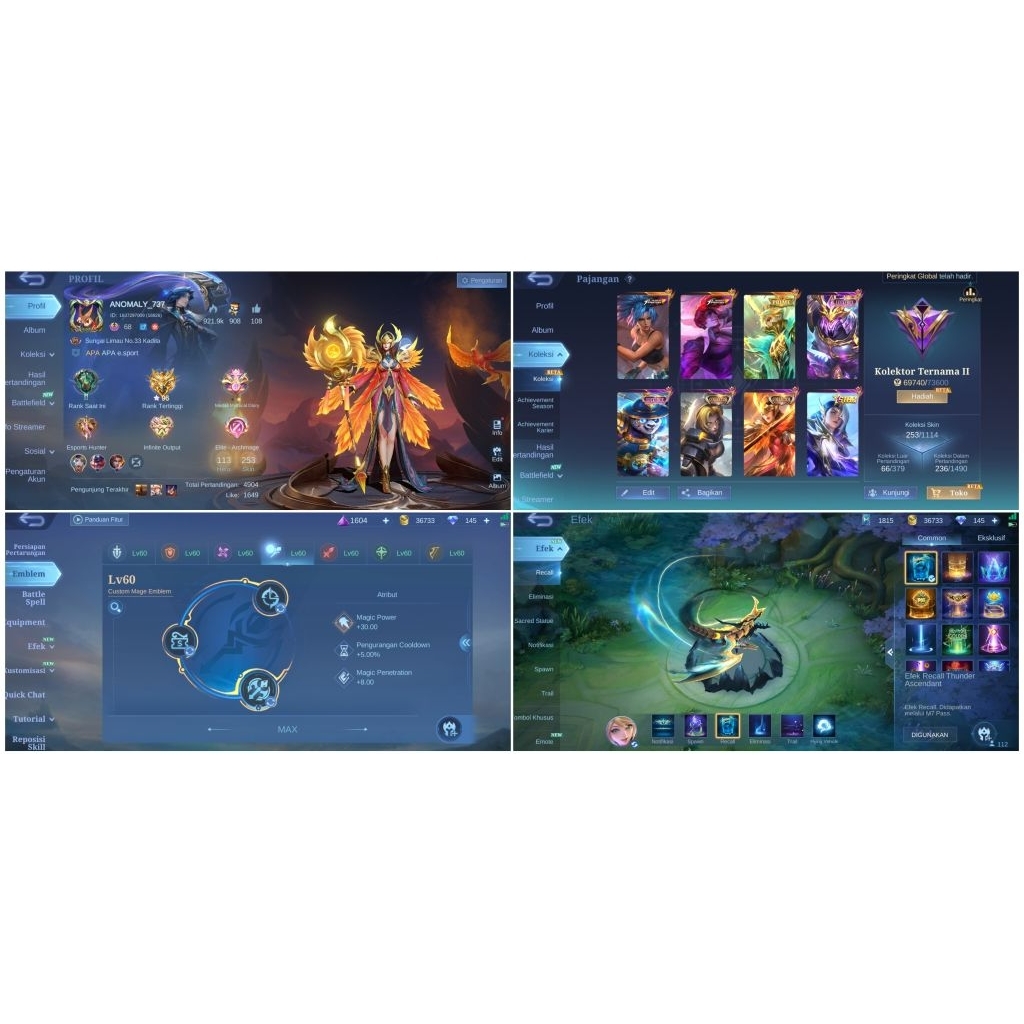 Akun MLBB Sultan Murah