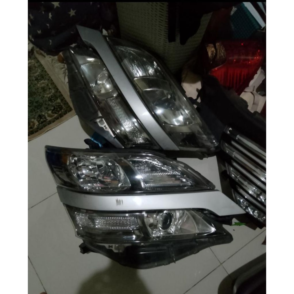 headlamp vellfire anh20 original