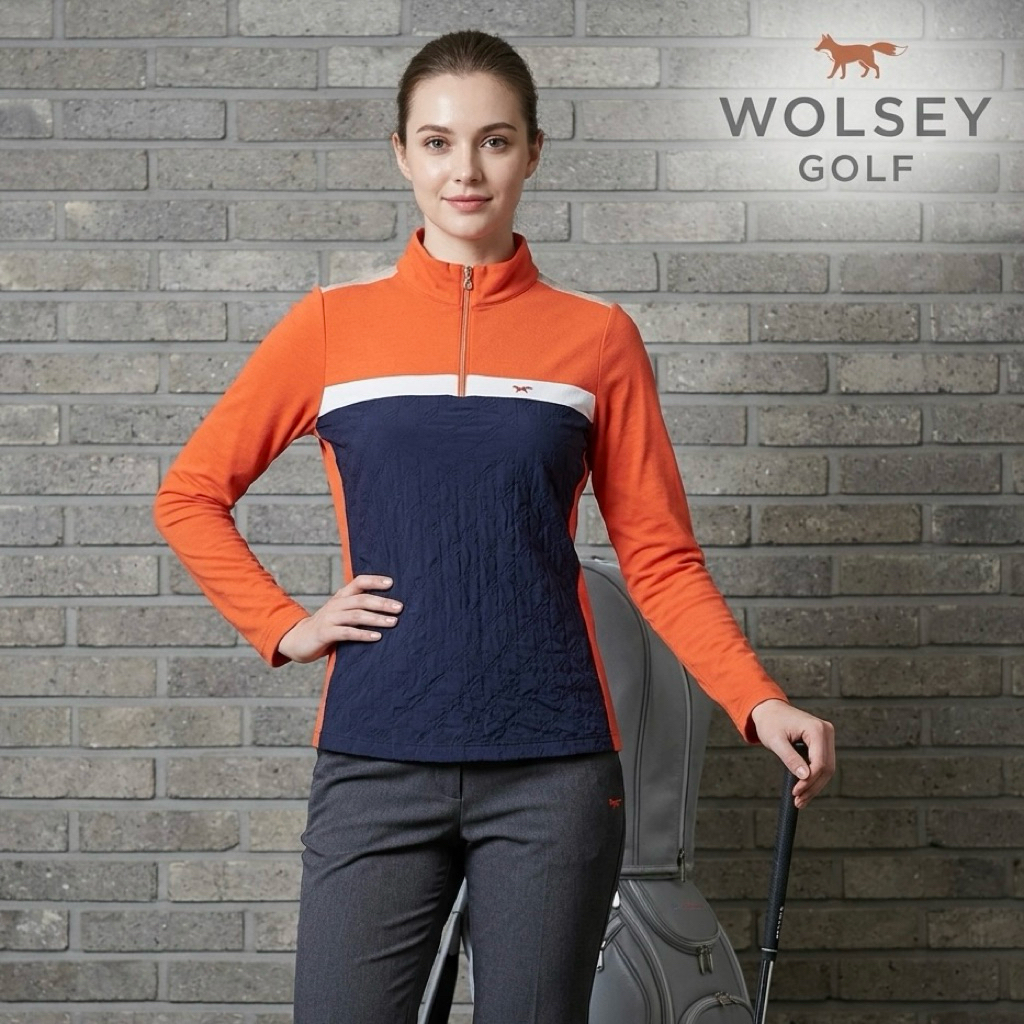 Kaos Polo Wanita WOLSEY GOLF 90 Olahraga Original Second Preloved