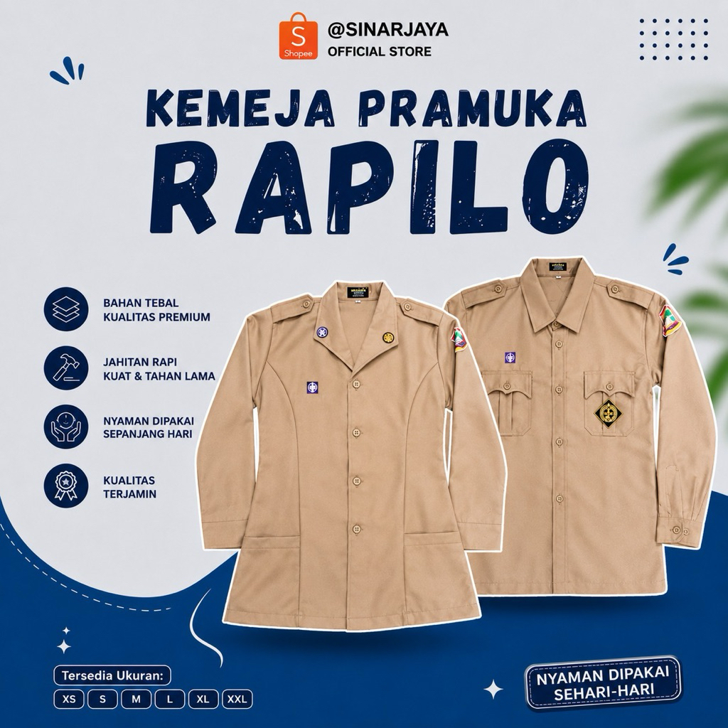BAJU PRAMUKA RAPILO SMP/SMA