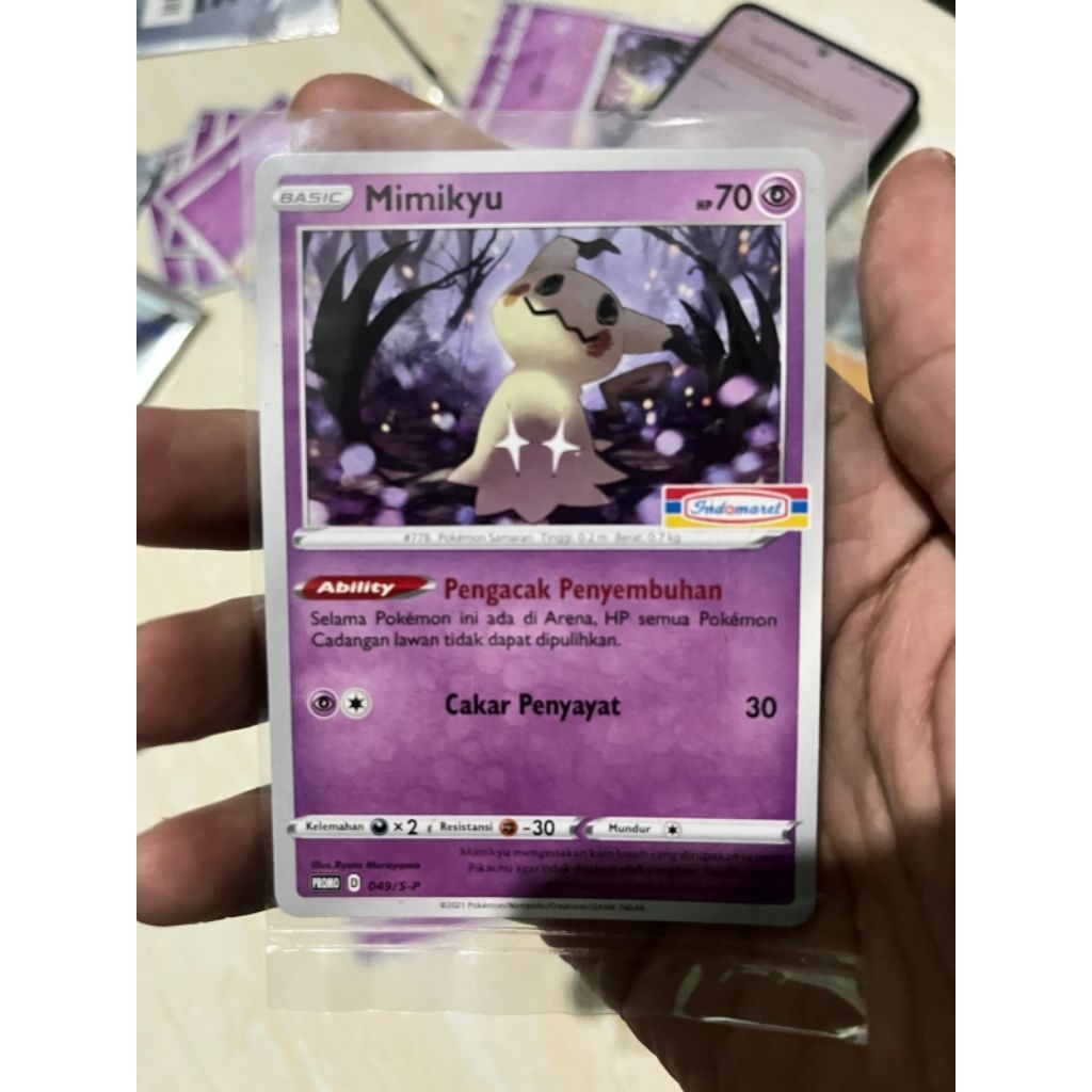 Kartu Pokémon Mimikyu (Indomaret )TCG Bahasa Indonesia