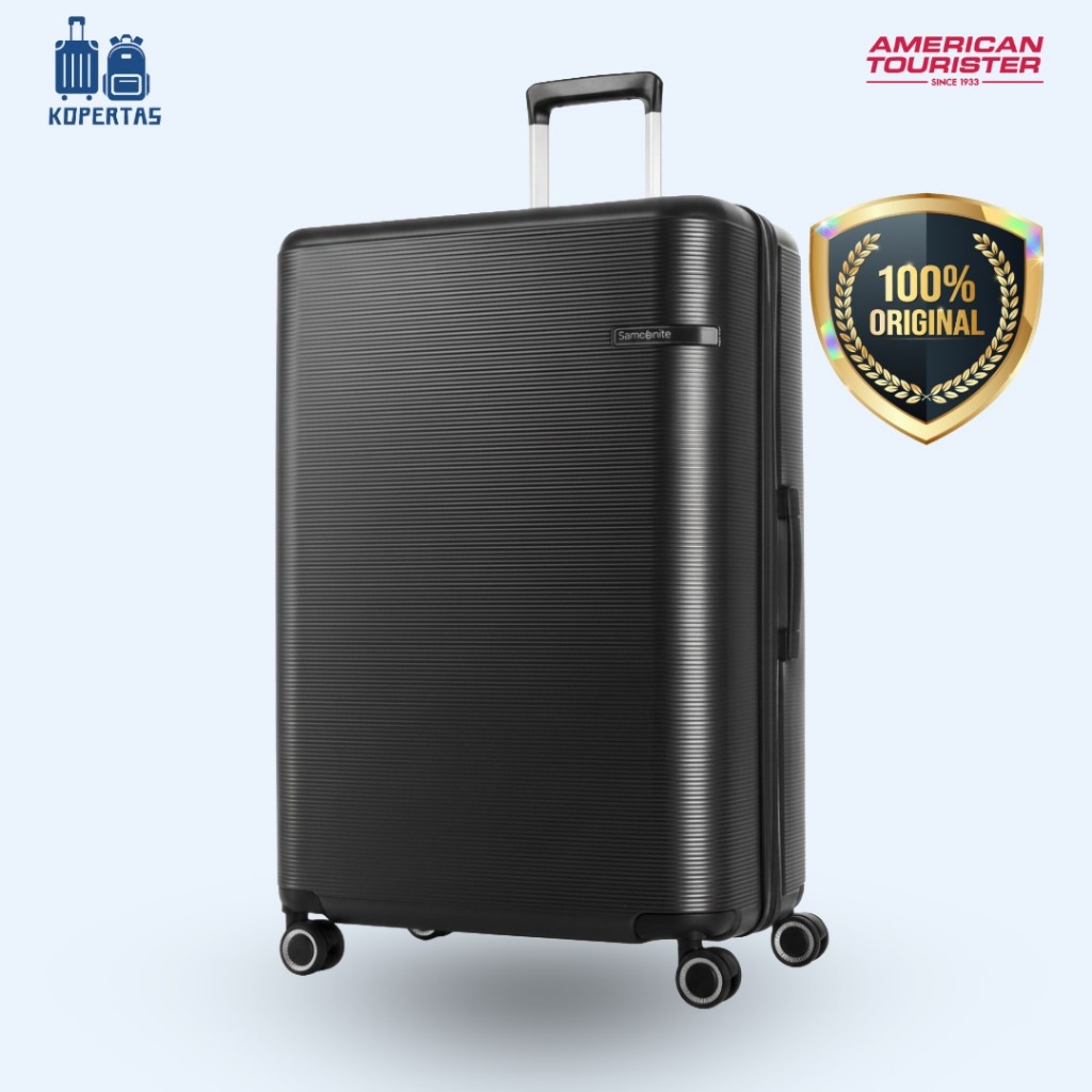 Samsonite Straren Koper Hardcase Besar 75cm Matte Black - Perjalanan Jauh
