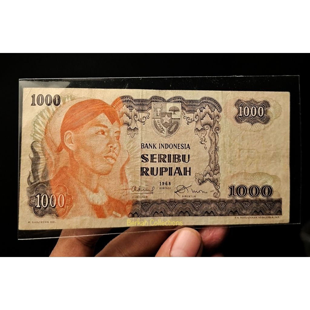 uang 1000 rupiah sudirman tahun 1968