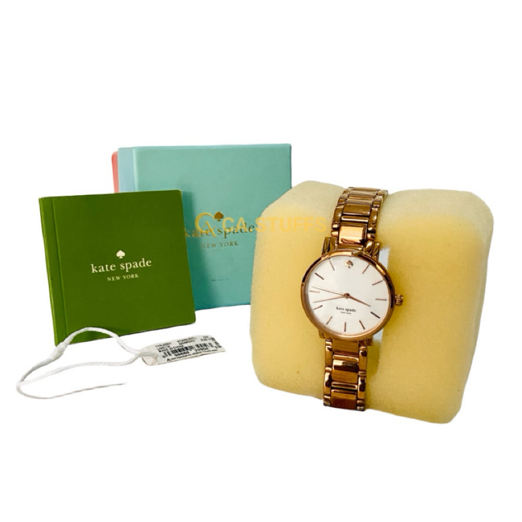 Preloved Kate Spade KS Gramercy Jam Tangan Pearl Stainless Watch