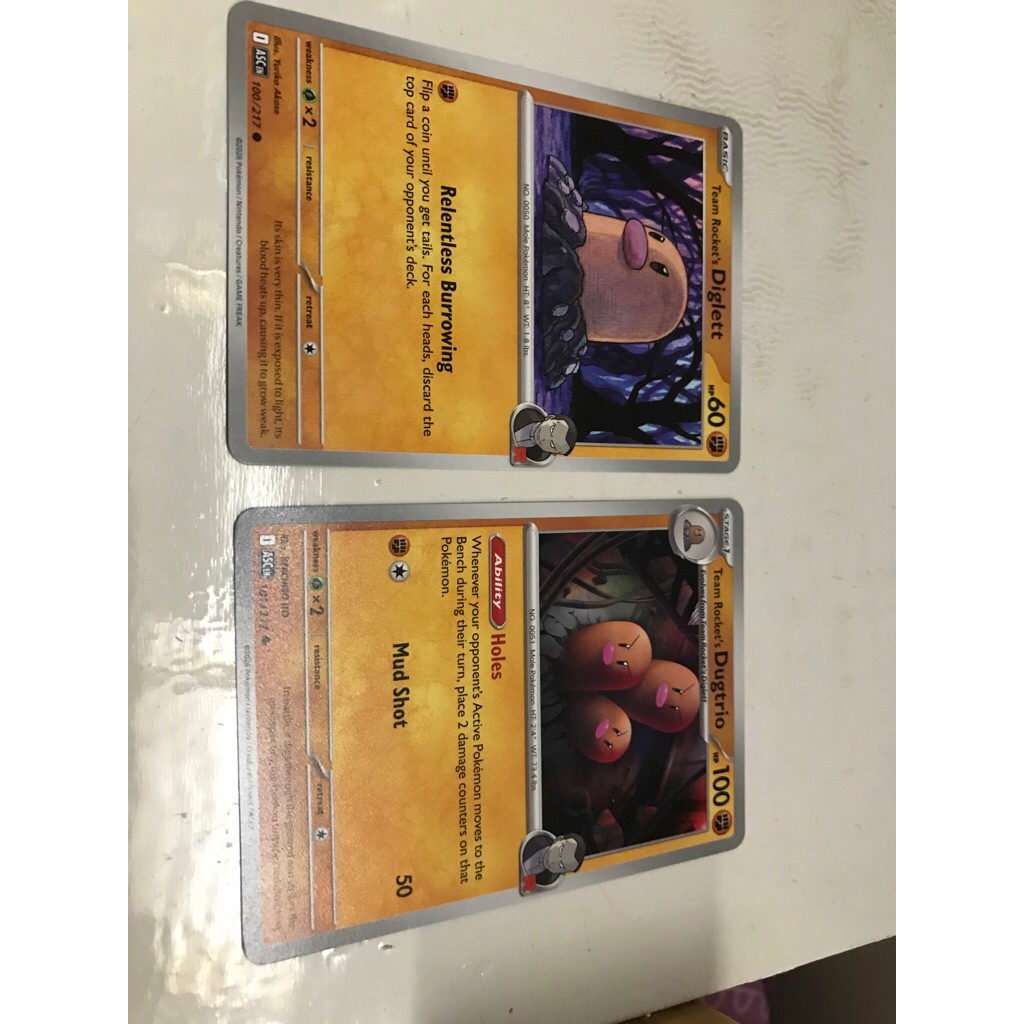 kartu pokemon diglett dugtrio