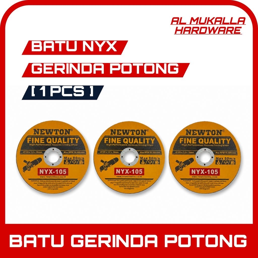 Mata Gerinda Potong Besi - Batu Potong Gerinda 4 Inch NEWTON NYX - 105 Mata Potong Besi