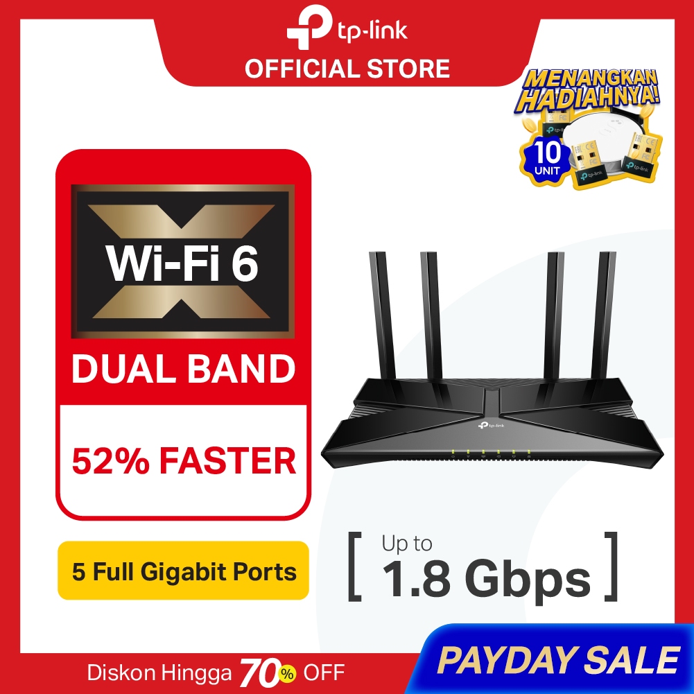 TP-Link Archer AX23 | AX1800 WiFi 6 Router | Dual Band | Gigabit | Mesh | Wireless | Beamforming