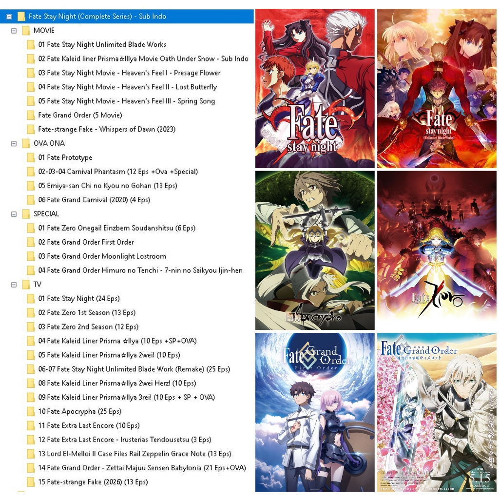 Fate Stay Night Serial Anime