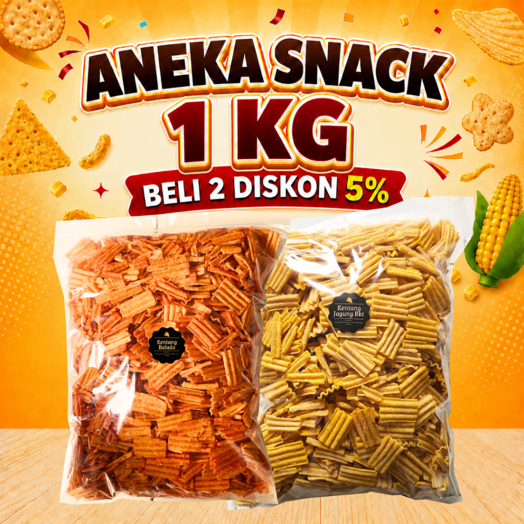[DELISH SNACKS] Aneka Snack Grosir Serba 1 KG / Grosir Kilo Kiloan / Cemilan Camilan Bal Grosiran