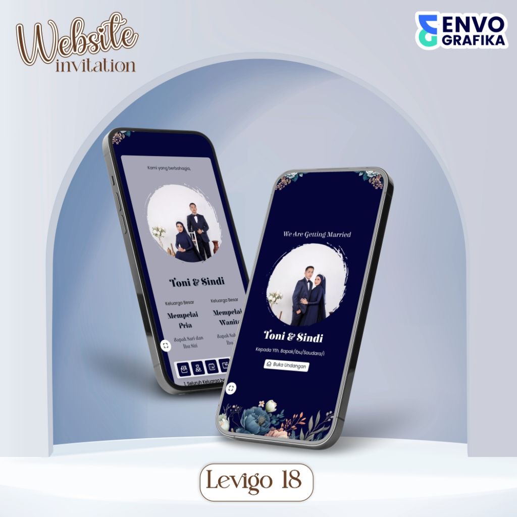 UNDANGAN DIGITAL WEBSITE PERNIKAHAN | UNDANGAN WEBSITE RUSTIC LEVIGO 18
