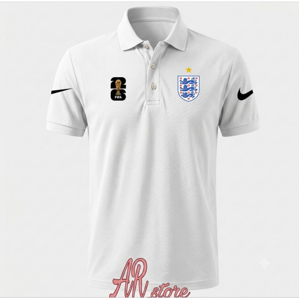Kaos Polo Englan Timnas Inggris Kaos Kerah Pildun